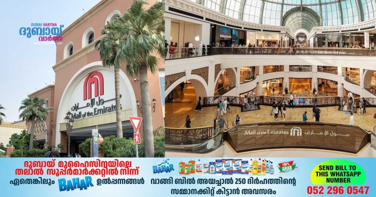Dubai's Mall of the Emirates to get 100 stores, a new theater at a cost of 5 billion dirhams
