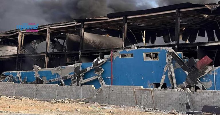 Fire breaks out at factory in Umm al-Quwain- No casualties