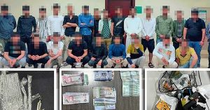 A gang of 41 people who were staying at a hotel to beg in Dubai were arrested