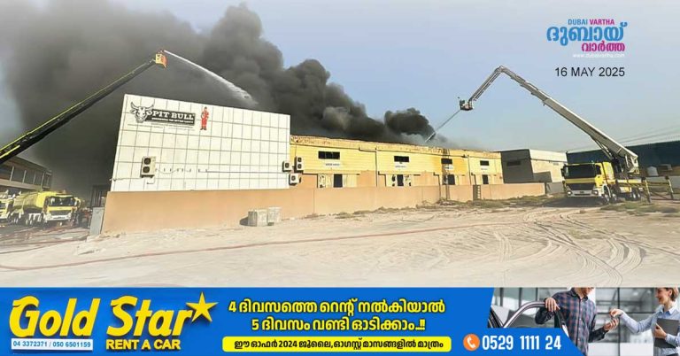 Fire breaks out in warehouses in Sharjah Industrial Area