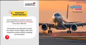 Airspace closed- Kannur - Dubai, Sharjah flights cancelled