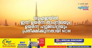 NCM predicts high temperatures and high humidity in the fuel sector today