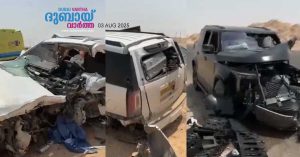 A local and an Omani citizen were tragically killed in a collision between two speeding cars on Salalah Road.