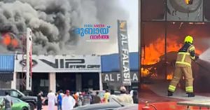 Major fire breaks out in Al Aweer: Several cars damaged