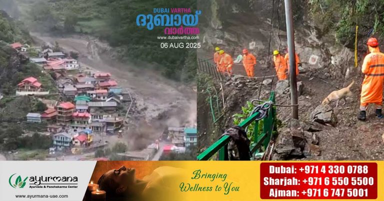 Uttarakhand cloudburst- 100 lakh people suspected to be trapped under debris, search continues.