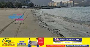 Oil spill on Khorfakkan beach- Municipality says it was quickly brought under control