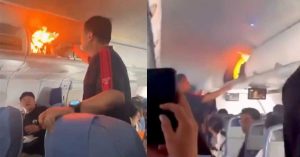 Air China flight makes emergency landing after lithium battery caught fire in hand luggage