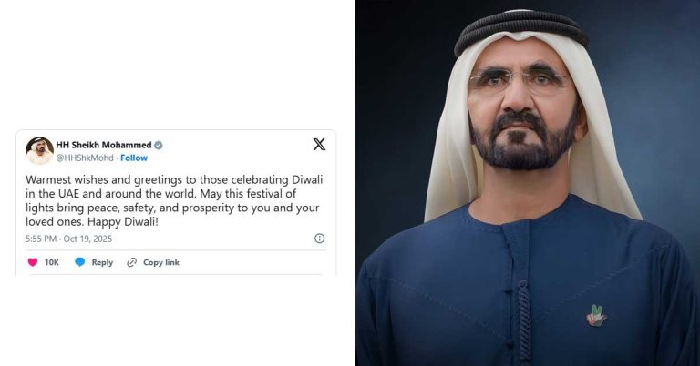 Dubai Ruler extends Diwali greetings