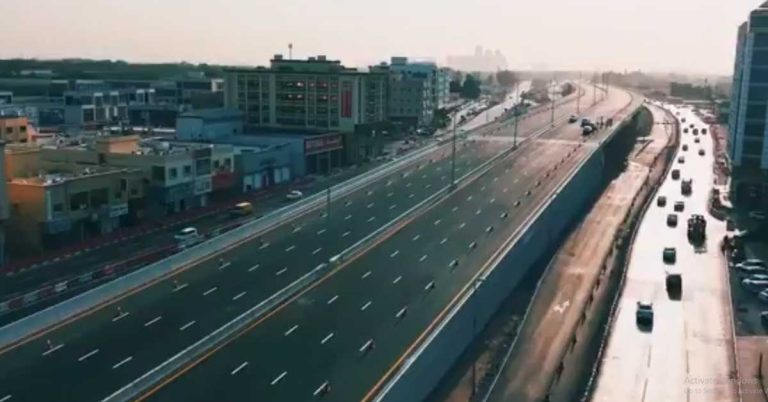 Al Hamidiya Bridge in Ajman partially opened