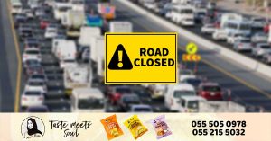 Warning_ A section of Emirates Road from Sharjah to Dubai has been temporarily closed