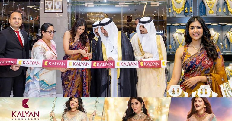 Kalyani Priyadarshan inaugurates Kalyan Jewellers' new showroom in Kuwait