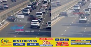Distracted driving_ Abu Dhabi Police shares footage of horrific car accidents