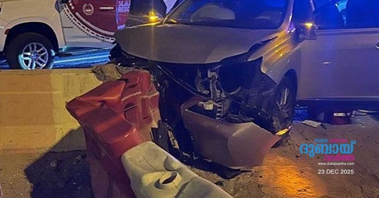 Driver unconscious_ 2 injured in car accident on Sheikh Mohammed bin Zayed Road