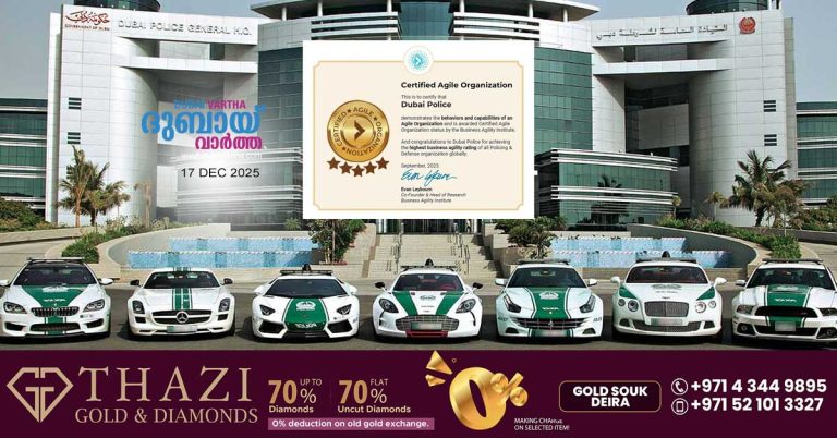 Dubai Police recognized as the best police force in the world by the Business Agility Institute