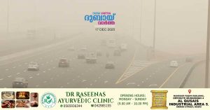 Dust storm_ Reports indicate significant reduction in visibility in many areas of the property