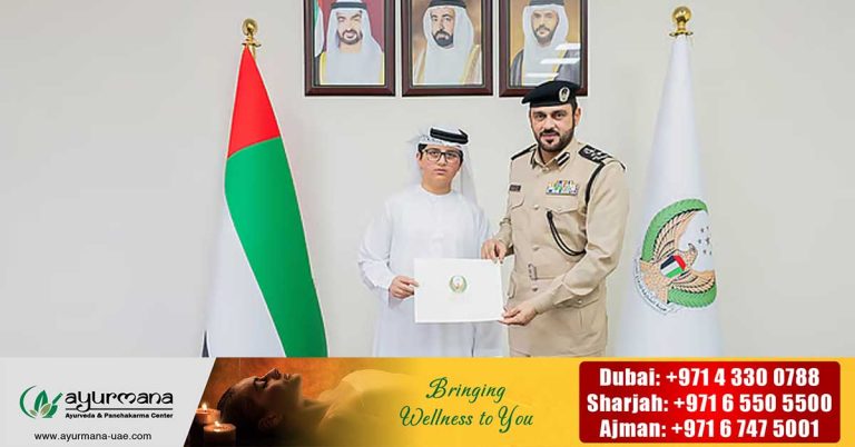 Sharjah Civil Defense honors child who promptly reported vehicle fire