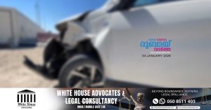 A 28-year-old Arab man was fined for causing a traffic accident by driving a vehicle with an expired registration in Dubai.