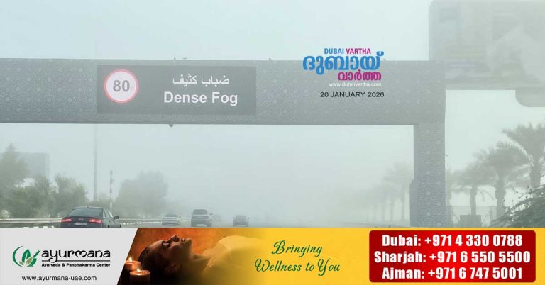 Abu Dhabi Police says no fog-related deaths have occurred since electronic alert systems were introduced in Abu Dhabi