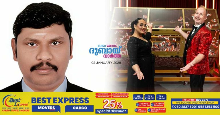 Chennai native living in Dubai wins Dh100,000 prize in Big Ticket's weekly e-draw