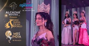 Expatriate student Pournami Murali won the title at the Ms Glam World competition held in Kochi.
