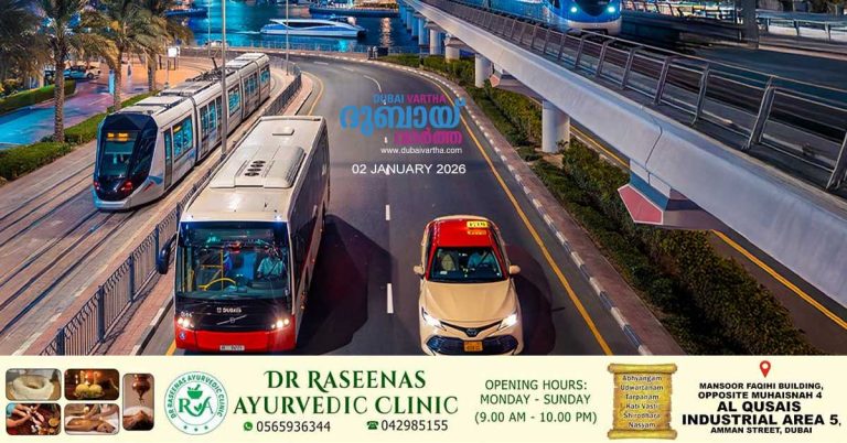 Over 2.8 million passengers used public transport in Dubai during New Year's Eve