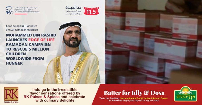 Dubai Ruler launches Ramadan campaign to save 5 million children from malnutrition