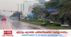 Rain in many parts of it