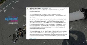 Hundreds of missiles and drones were shot down and destroyed targeting one person: 3 dead, 58 injured