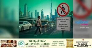 Pedestrian-injured-after-being-hit-by-vehicle-while-trying-to-cross-road-on-Al-Khawaneej-Street,-Dubai