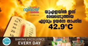 UAE TODAY Highest temperature 42.9 CELCIUS