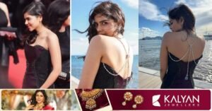 Kalyani Priyadarshan wears Kalyani Jewelers jewelry at Cannes