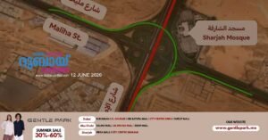 Etihad Rail Project_ Warning that the exit from Dubai to Sharjah will be closed all night for 10 days.
