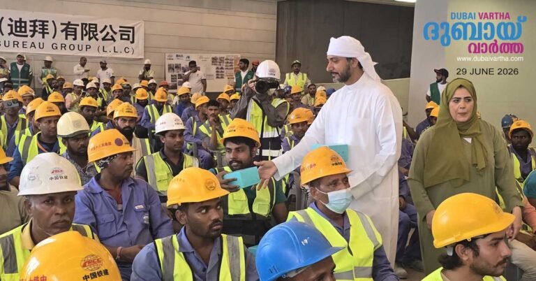 Dubai Police provides shade for workers in extreme heat: Over 700 workers provided assistance