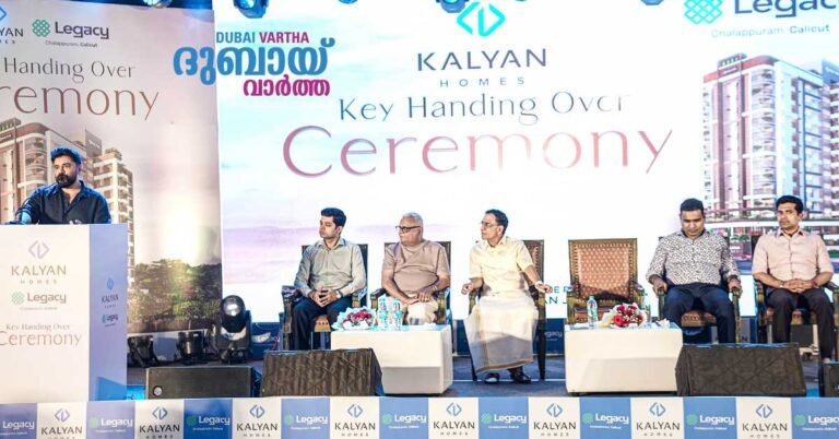 The key handover ceremony for Kalyan Homes Legacy took place in Kozhikode.