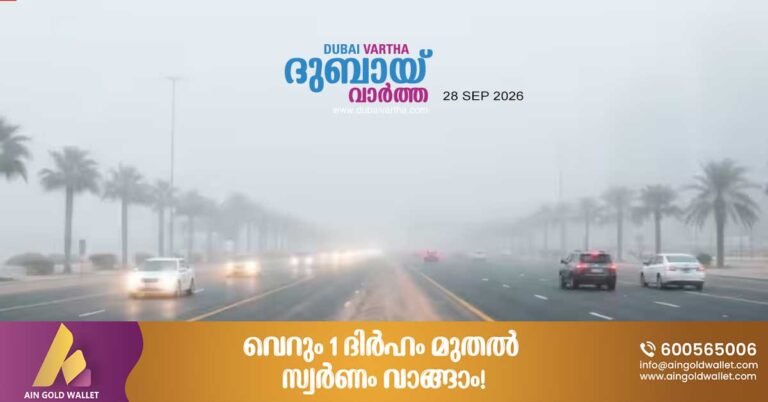 Dense fog across various parts of the UAE: Red alert issued; drivers advised to exercise caution.